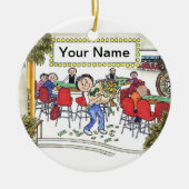 Gokker - Vrouw Keramisch Ornament (Voorkant)