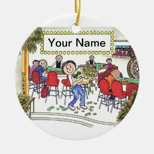 Gokker - Vrouw Keramisch Ornament (Voorkant)