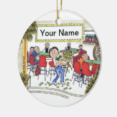 Gokker - Vrouw Keramisch Ornament (Links)