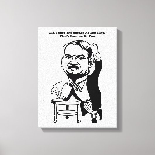 gokpoker casino sucker citeert kunst canvas afdruk (Voorkant)