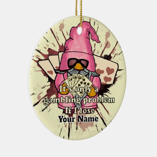 Gokprobleem gnoom keramisch ornament (Rechts)