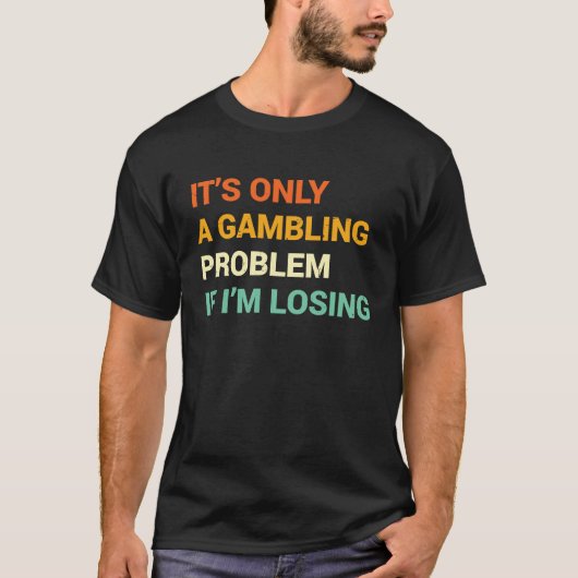 Gokprobleem  Nevada Casino Gokken vrijgezellenfees T-shirt (Voorkant)
