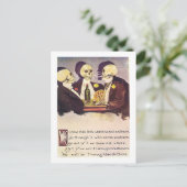 Gokskeletten — oud beeld briefkaart (Staand voorkant)