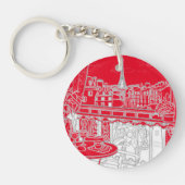 goksleutelhouders van acryl sleutelhanger (Voorkant)