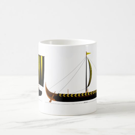 Gokstad Viking Ship Koffiemok (Center)