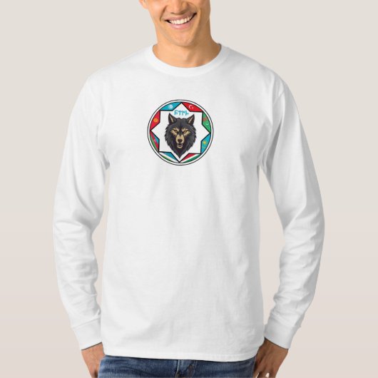 Göktürk Türk Wolf Design shirt (Voorkant)