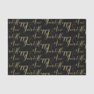 Gol & (ELKE KLEUR) GELUKKIG NIEUWJAAR Feestje op M Tissuepapier