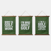 Gol Grappige quotes voor golfer Hangend Wandkleed (Driedubbel)