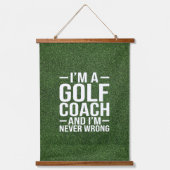 Gol Grappige quotes voor golfer Hangend Wandkleed (Voorkant 3)