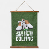 Gol Grappige quotes voor golfer Hangend Wandkleed (Voorkant 3)