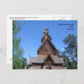Gol stave Church briefkaart #1 (Voorkant / Achterkant)