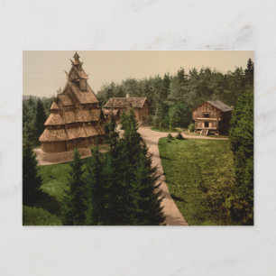 Gol Stave Church, Oslo, Noorwegen Briefkaart