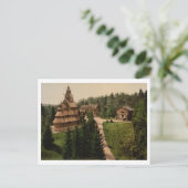 Gol Stave Church, Oslo, Noorwegen Briefkaart (Staand voorkant)