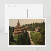 Gol Stave Church, Oslo, Noorwegen Briefkaart (Voorkant / Achterkant)