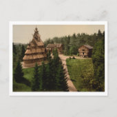 Gol Stave Church, Oslo, Noorwegen Briefkaart (Voorkant)