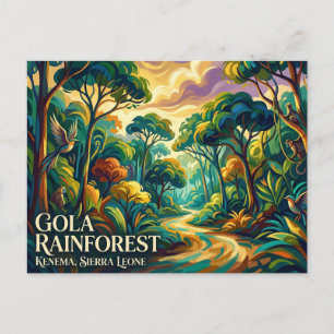 Gola Regenwoud Nationaal Park Sierra Leone Briefkaart