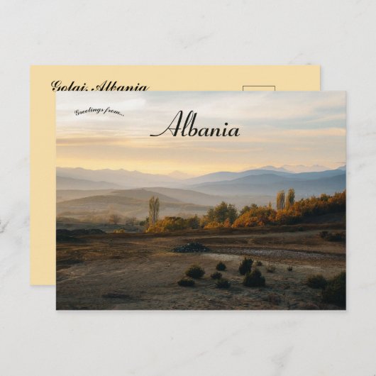Golaj Albanië Briefkaart (Voorkant / Achterkant)