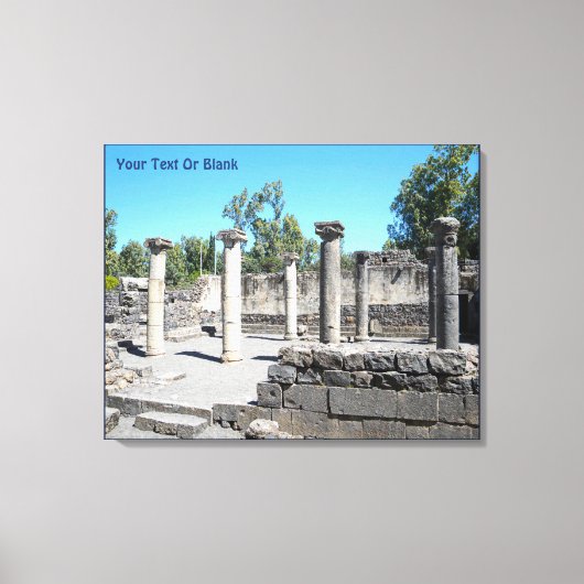 Golan Katzrin Synagogue Canvas Afdruk (Voorkant)