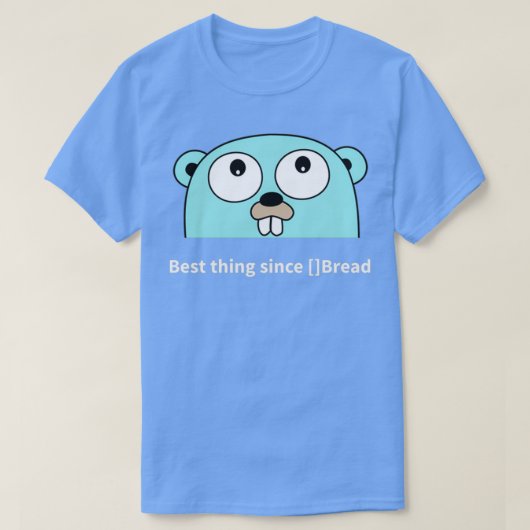 golang gopher 1 t-shirt (Design voorkant)