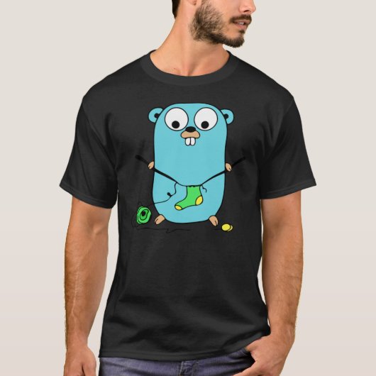 Golang Gopher Go Knitting Classic T-Shirt (Voorkant)