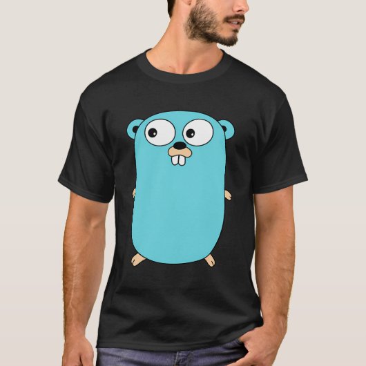 Golang Gopher Programmer Hoodie T-shirt (Voorkant)