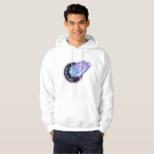 Golang gopher ruimtecomet hoodie (Voorkant volledig)