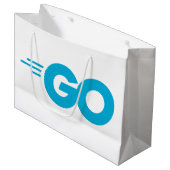 Golang-logo (Go-programmeertaal) Groot Cadeauzakje (Voorkant Gekanteld)