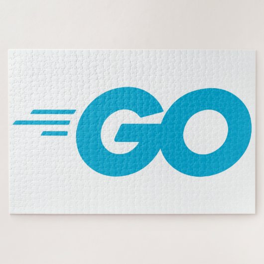 Golang-logo (Go-programmeertaal) Legpuzzel (Horizontaal)