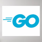 Golang-logo (Go-programmeertaal) Poster (Voorkant)