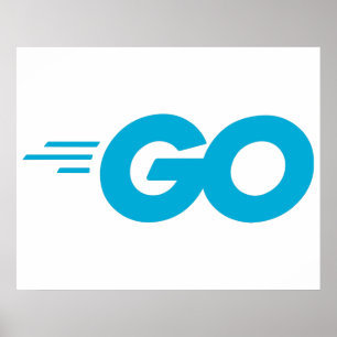 Golang-logo (Go-programmeertaal) Poster