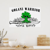 Golani Warrior Light Poster (Keuken)