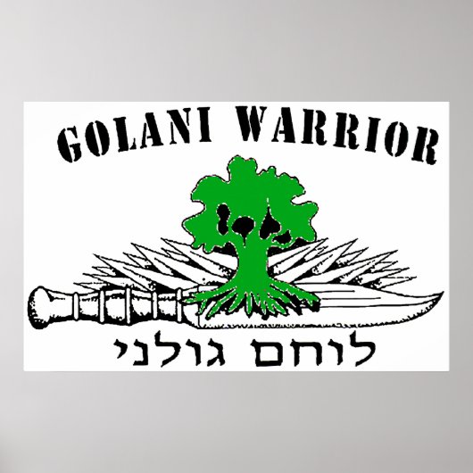 Golani Warrior Light Poster (Voorkant)