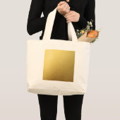 GOLD4 GOLDEN GOLD SJABLONEN TEXTURES METALLIC SHIN GROTE TOTE BAG (Voorkant (product))