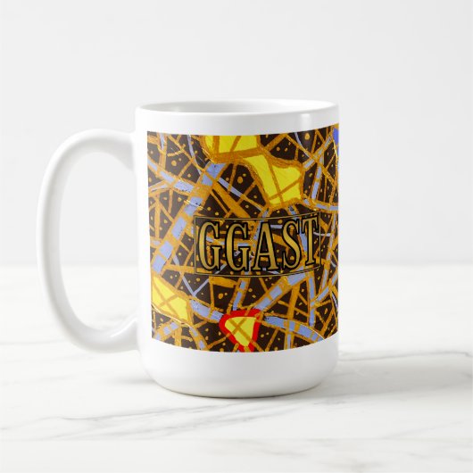 GOLD 11L25 - Artistic Mug - GGAST Koffiemok (Links)