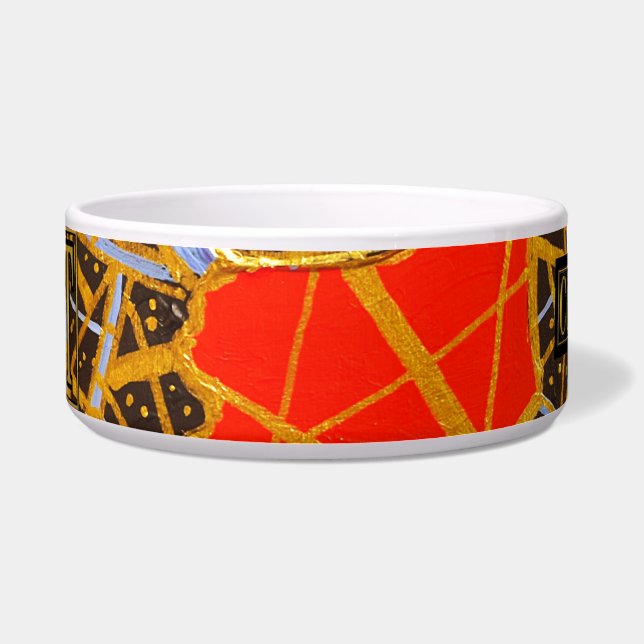  GOLD 11L25 - Ceramic Pet Bowl - GGAST Voerbakje (Voorkant)
