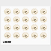 Gold 2012 Afstuderen Pet & Diploma Seals Ronde Sticker (Vel)