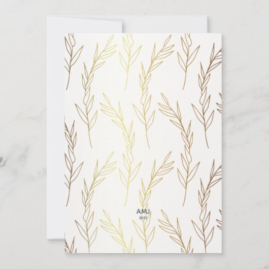 Gold 2022 Lijst Foto Afstuderen aankondiging (Achterkant)