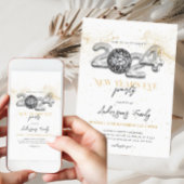 Gold 2024 Oudejaarsavond Party Disco Ball Kaart