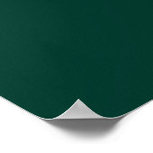Gold 29 Tafelbruidskaart Emerald Green Poster (Hoek)