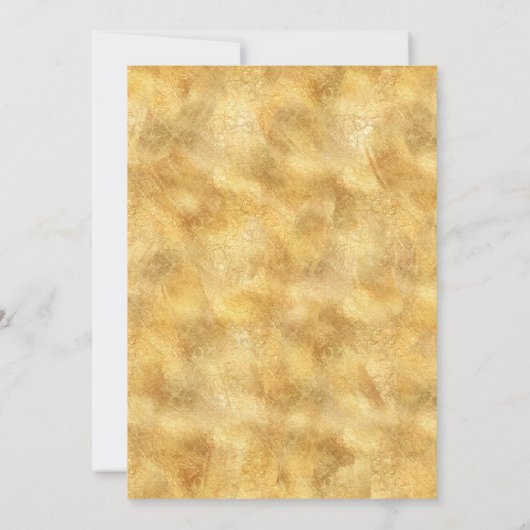 Gold 30th Birthday Luau Party-uitnodigingen Kaart (Achterkant)