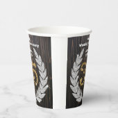 Gold 35th Wedding Jubileum, Diamond Laurel Pape Papieren Bekers (Rechts)