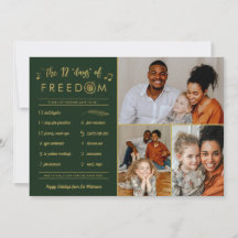 Gold 3 Foto Collage Funny Post Covid Kerstmis