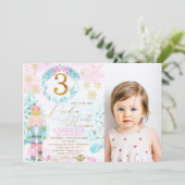 Gold 3 Land van zoet Nutkraker Foto van Birthday Kaart (Staand voorkant)