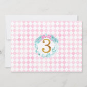 Gold 3 Land van zoet Nutkraker Foto van Birthday Kaart (Achterkant)