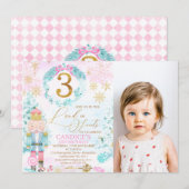 Gold 3 Land van zoet Nutkraker Foto van Birthday Kaart (Voorkant / Achterkant)