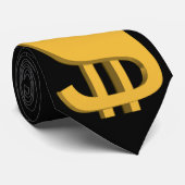 Gold 3D Dollar Sign Necktie Stropdas (Opgerold)