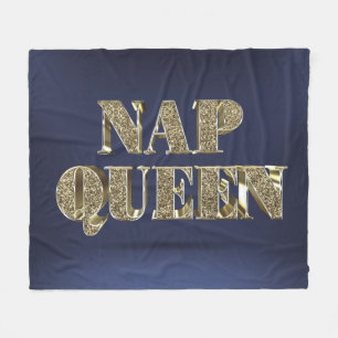 Gold 3D NAP QUEEN Fleece Deken