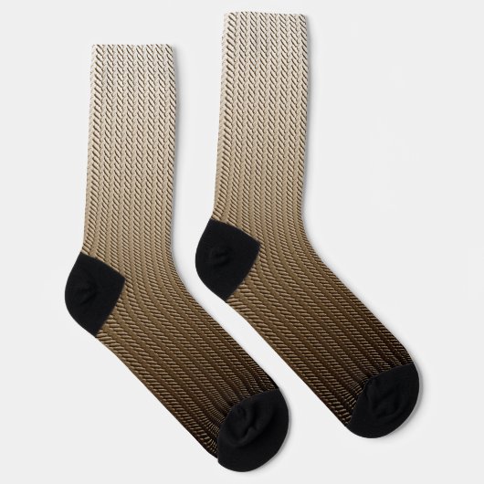 Gold 3d Patroon Sokken (Rechts)