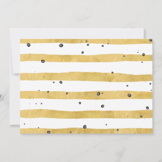 Gold 40- en Fabulous 40e verjaardag feestdagen Kaart (Achterkant)