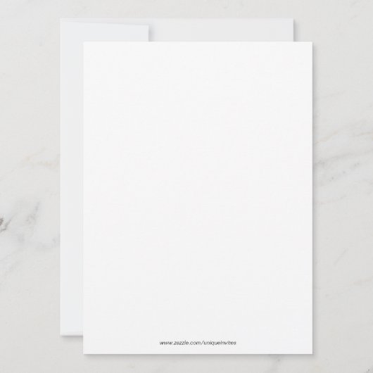 Gold 40 en Fabulous Invitations Kaart (Achterkant)